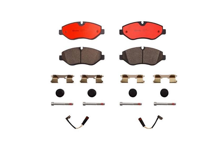 Mercedes Sprinter Brembo Brake Pad Set Kit - Front (Ceramic) (with Sensors) - Brembo 2265448KIT